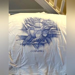 Vintage -1999-Del-Sol-DOLPHINS-Cozumel Mexico Tourist Souvenir Travel  X-Large